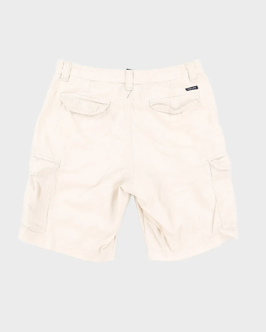 Chaps Cream Cargo Shorts - W33