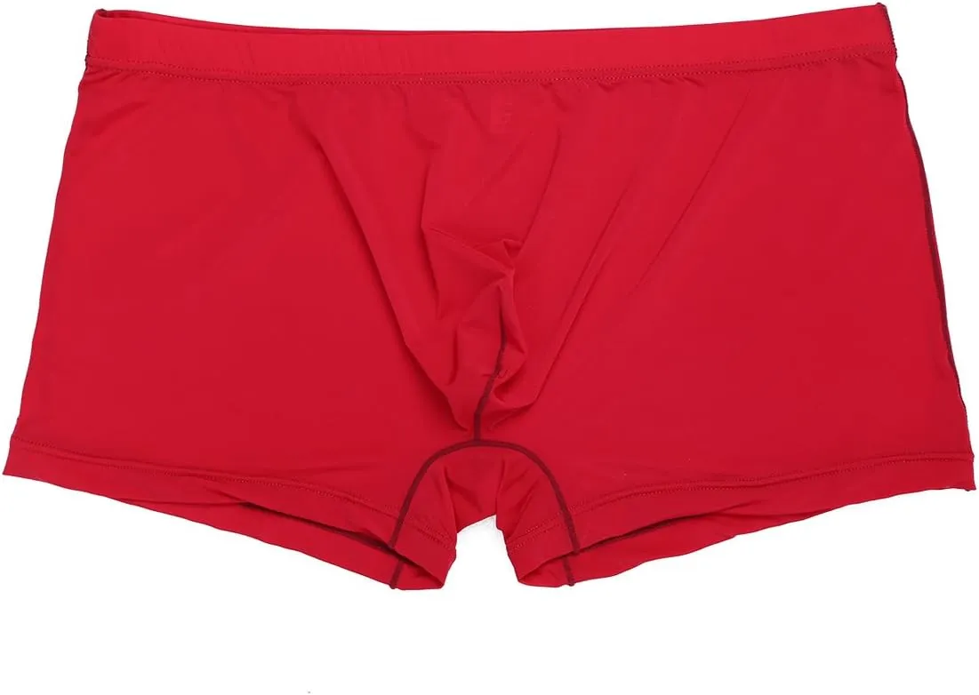 CHICTRY Men's Breathable Ice Silk Boxer Briefs Bikini Underwear