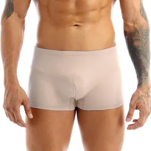 CHICTRY Men's Breathable Ice Silk Boxer Briefs Bikini Underwear
