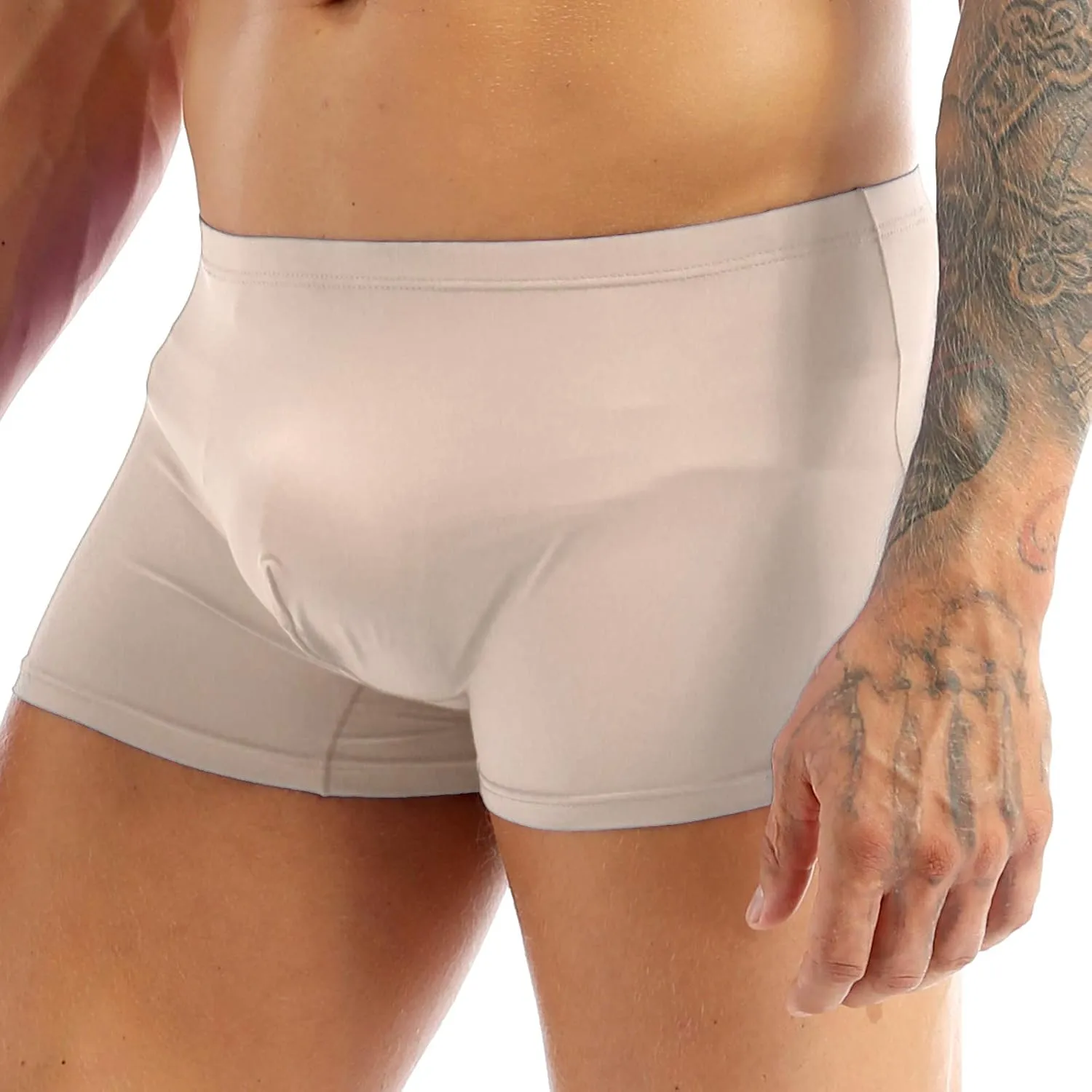 CHICTRY Men's Breathable Ice Silk Boxer Briefs Bikini Underwear