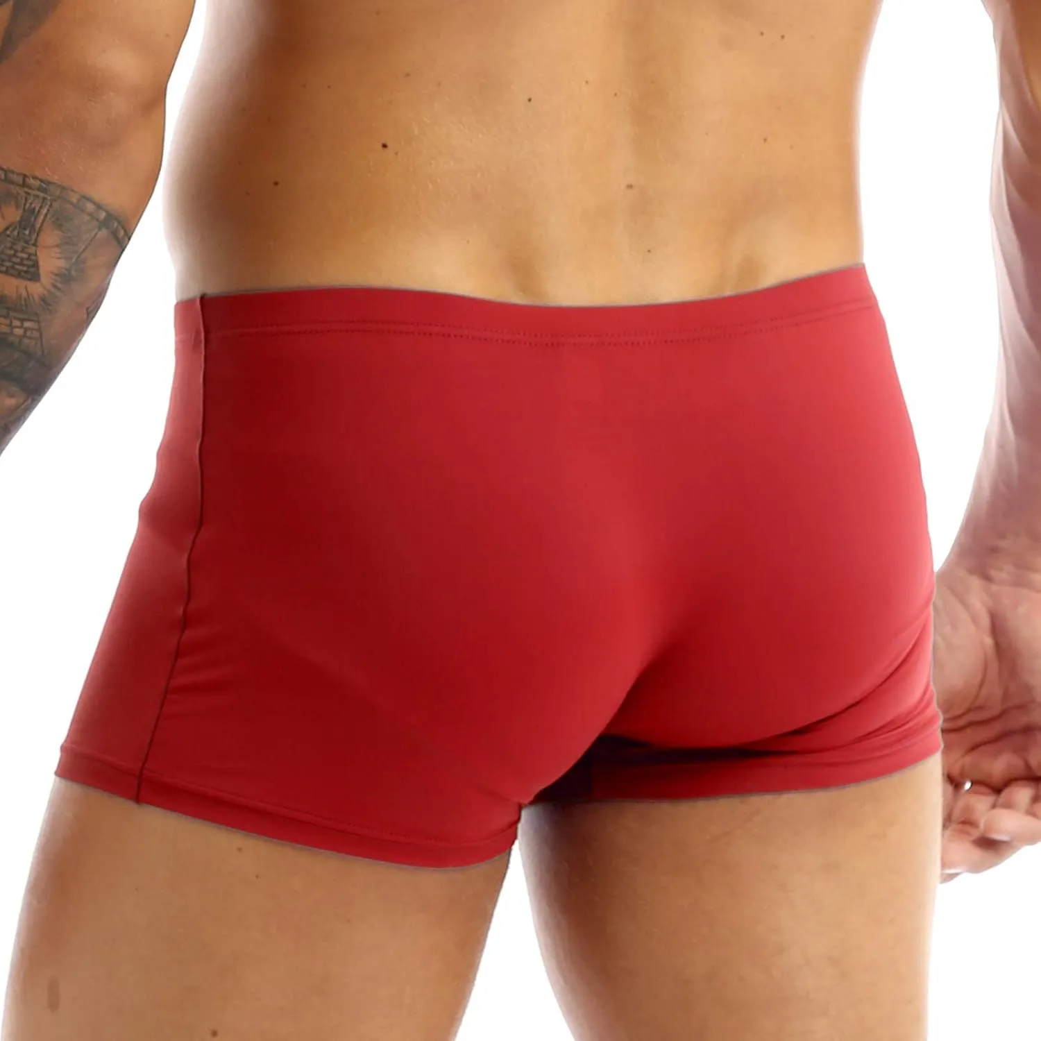 CHICTRY Men's Breathable Ice Silk Boxer Briefs Bikini Underwear