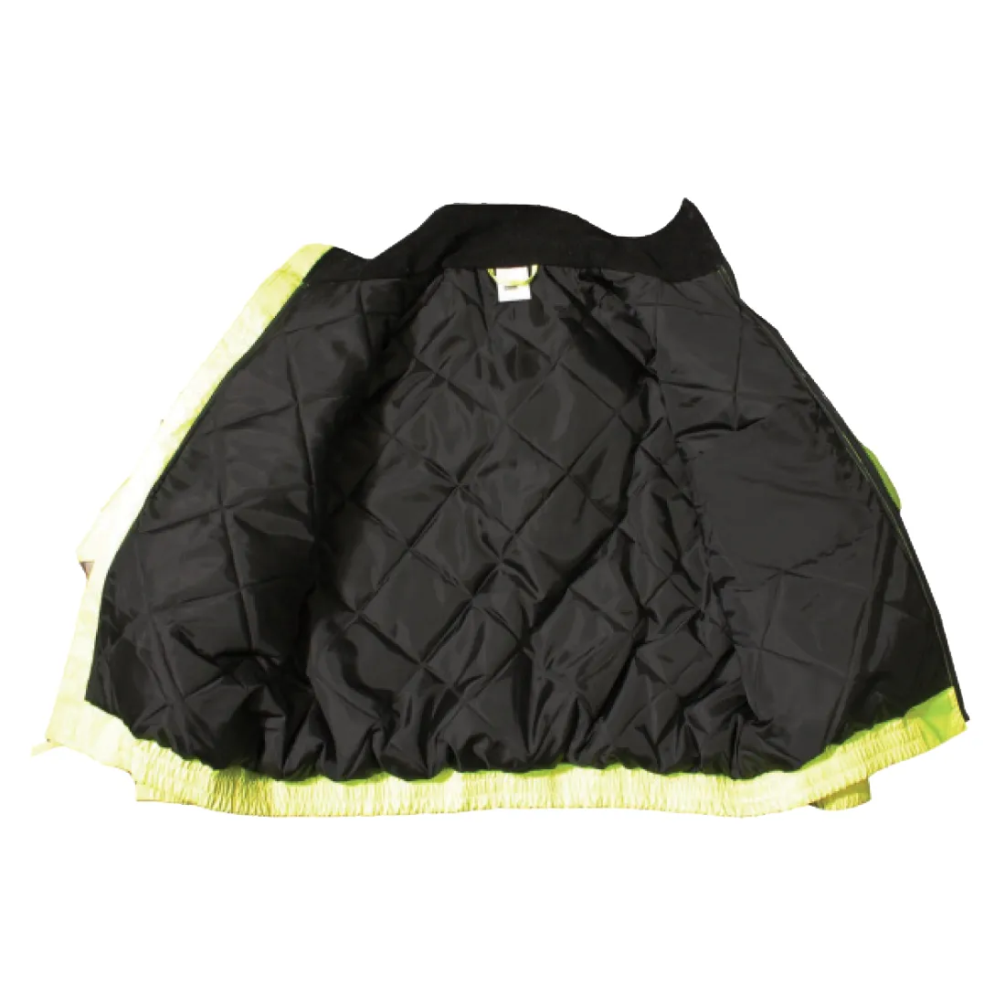 Class 3 Bomber Jacket with Quilted Liner - Lime - 3XL