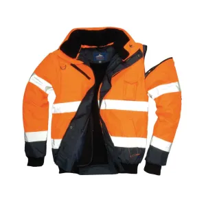 Classic 3-In-1 Bomber Jacket - Orange - Medium