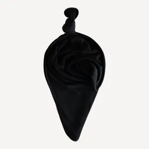 classic single layer blanket | black licorice | organic cotton thermal