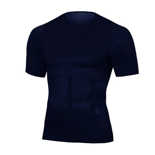 Classix Men Body Toning T-Shirt Body Shaper Corrective Posture Shirt Slimming Fat Burning Compression top