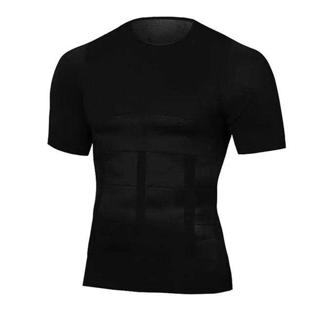 Classix Men Body Toning T-Shirt Body Shaper Corrective Posture Shirt Slimming Fat Burning Compression top