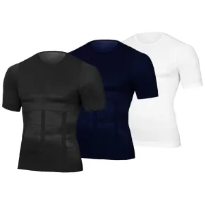 Classix Men Body Toning T-Shirt Body Shaper Corrective Posture Shirt Slimming Fat Burning Compression top