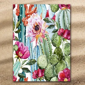 Colourful Cacti Jumbo Towel