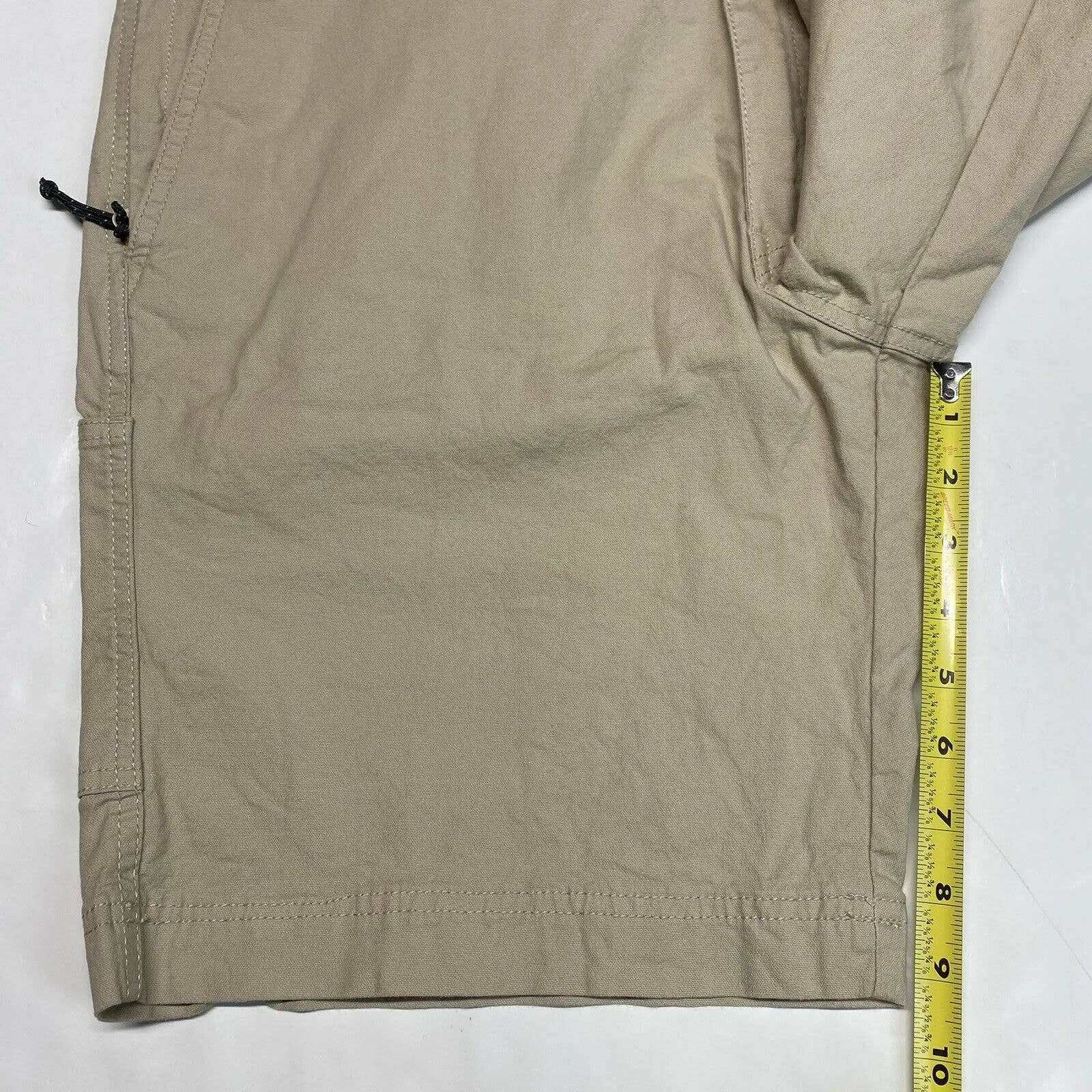 Columbia Utility Shorts Sz 36W Mens Regular Fit Beige Casual Hiking 20" Long