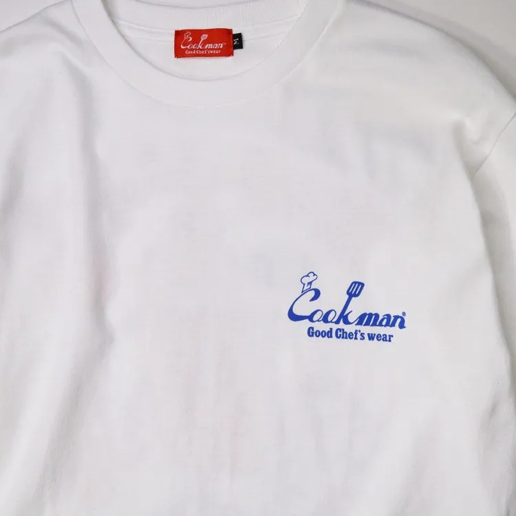 Cookman Long Sleeve Tees - TM Paint Pizza Party : White