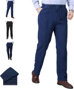 Cooliflex Jeans, Gentsflex - Flexible Waist Straight Fit Comfort Denim, Mens Elastic Waist Jeans Relaxed Fits