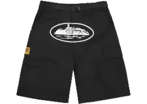 Corteiz Alcatraz Cargo Shorts "Black"