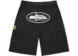 Corteiz Alcatraz Cargo Shorts "Black"