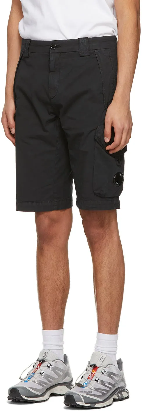 C.P. Company Black Bermuda Cargo Shorts