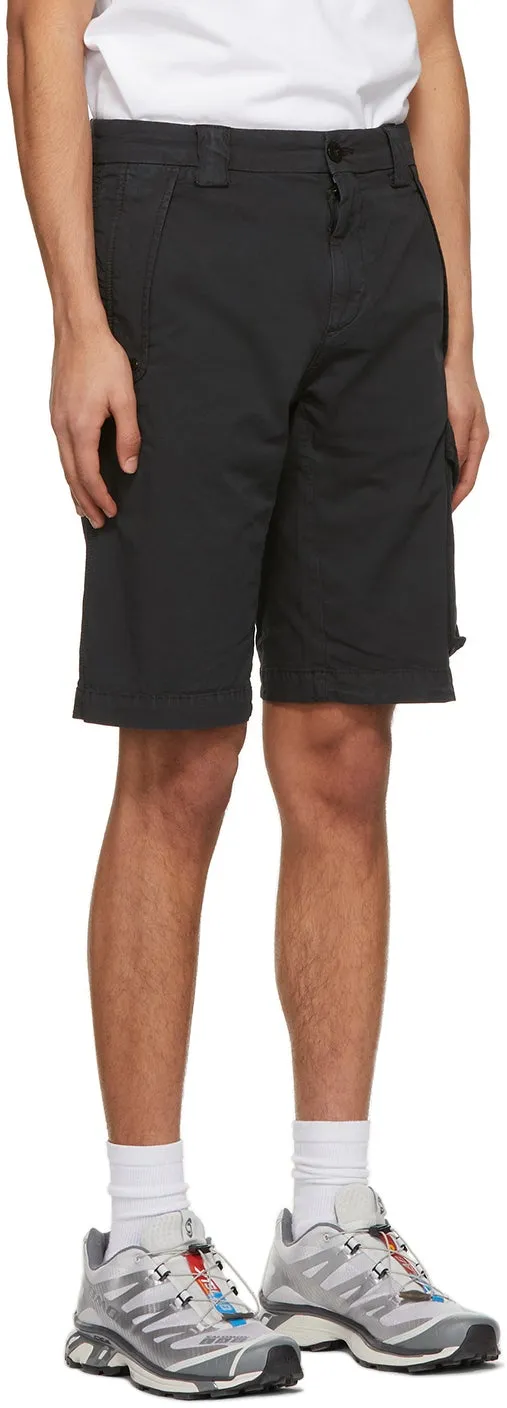 C.P. Company Black Bermuda Cargo Shorts