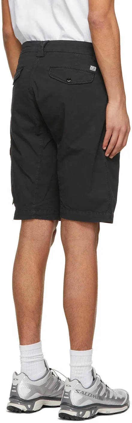 C.P. Company Black Bermuda Cargo Shorts