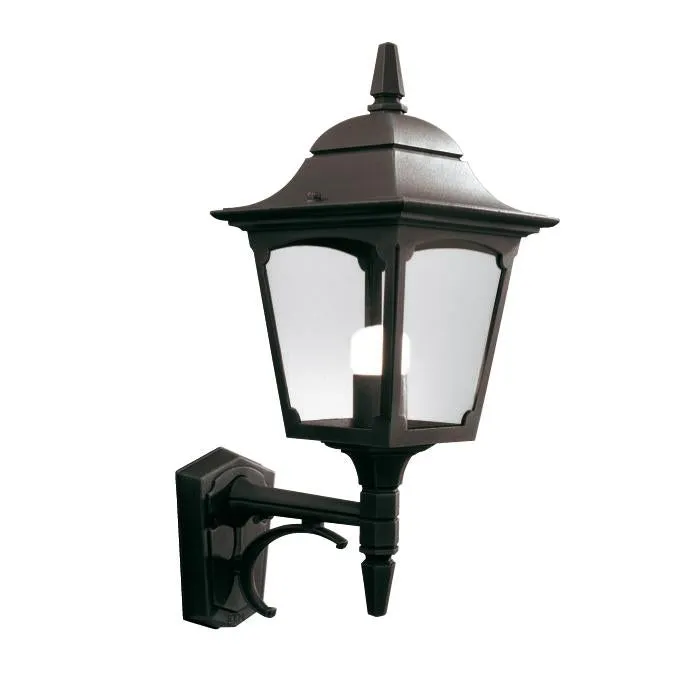 CP1-BLACK Chapel 1 Light Up Wall Light Black