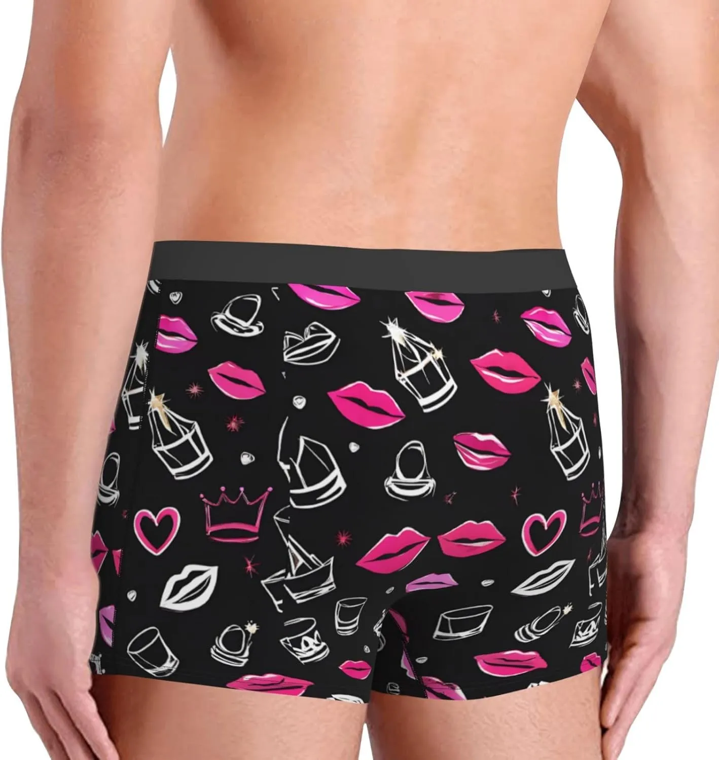 (Crown And Lips) - Men'S Boxer Briefs, Breathable & Moisture-Wicking, Comfort Fit For All-Day Wear
