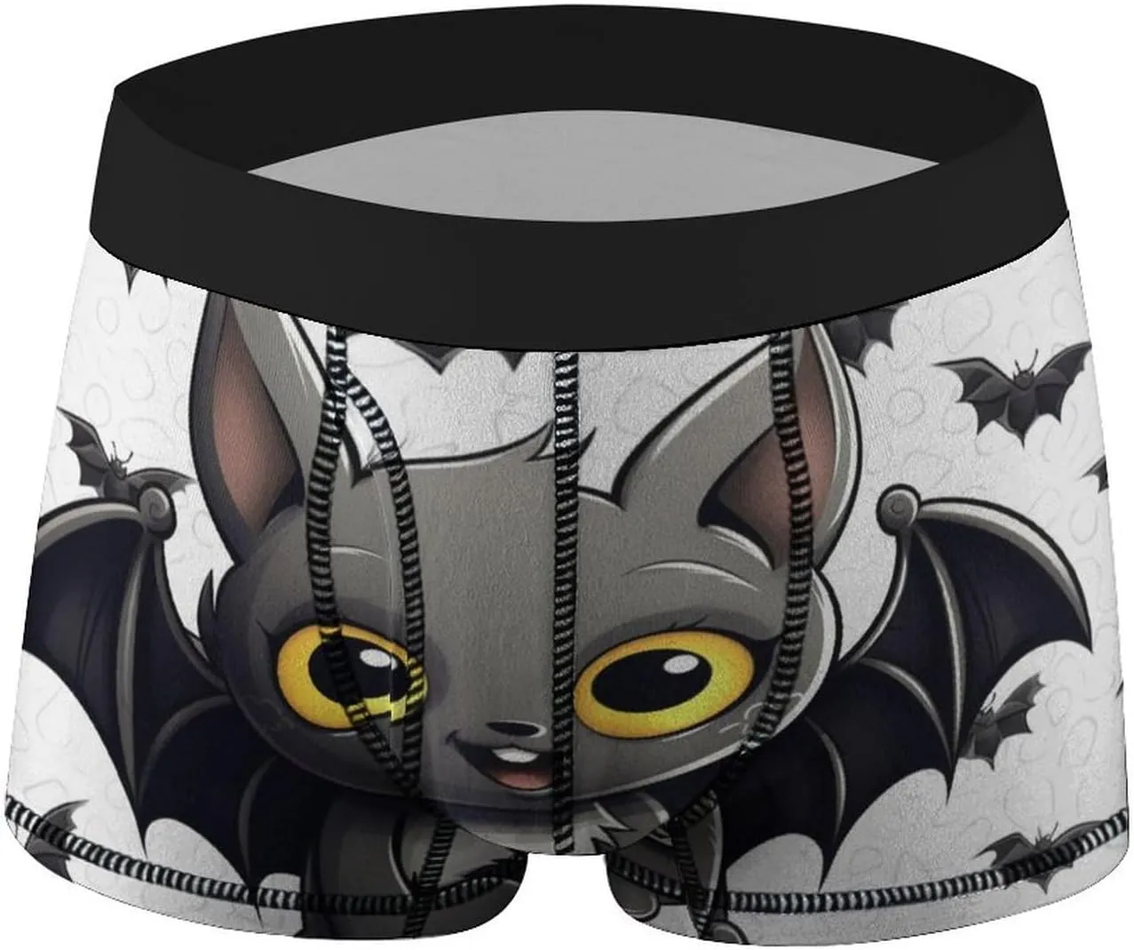 Cute Bat Men's Boxer Briefs Breathable Underwear Comfortsoft Moisture-Wicking Trunks Underwear