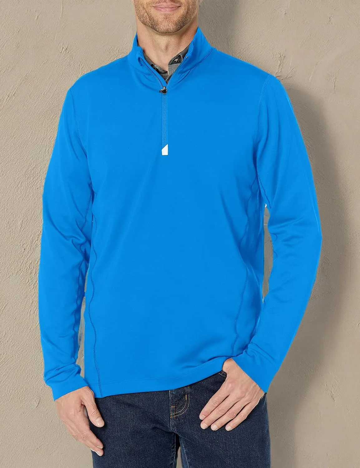 Cutter & Buck Men's Moisture Wicking Drytec UPF 50  Traverse Half Zip Pullover