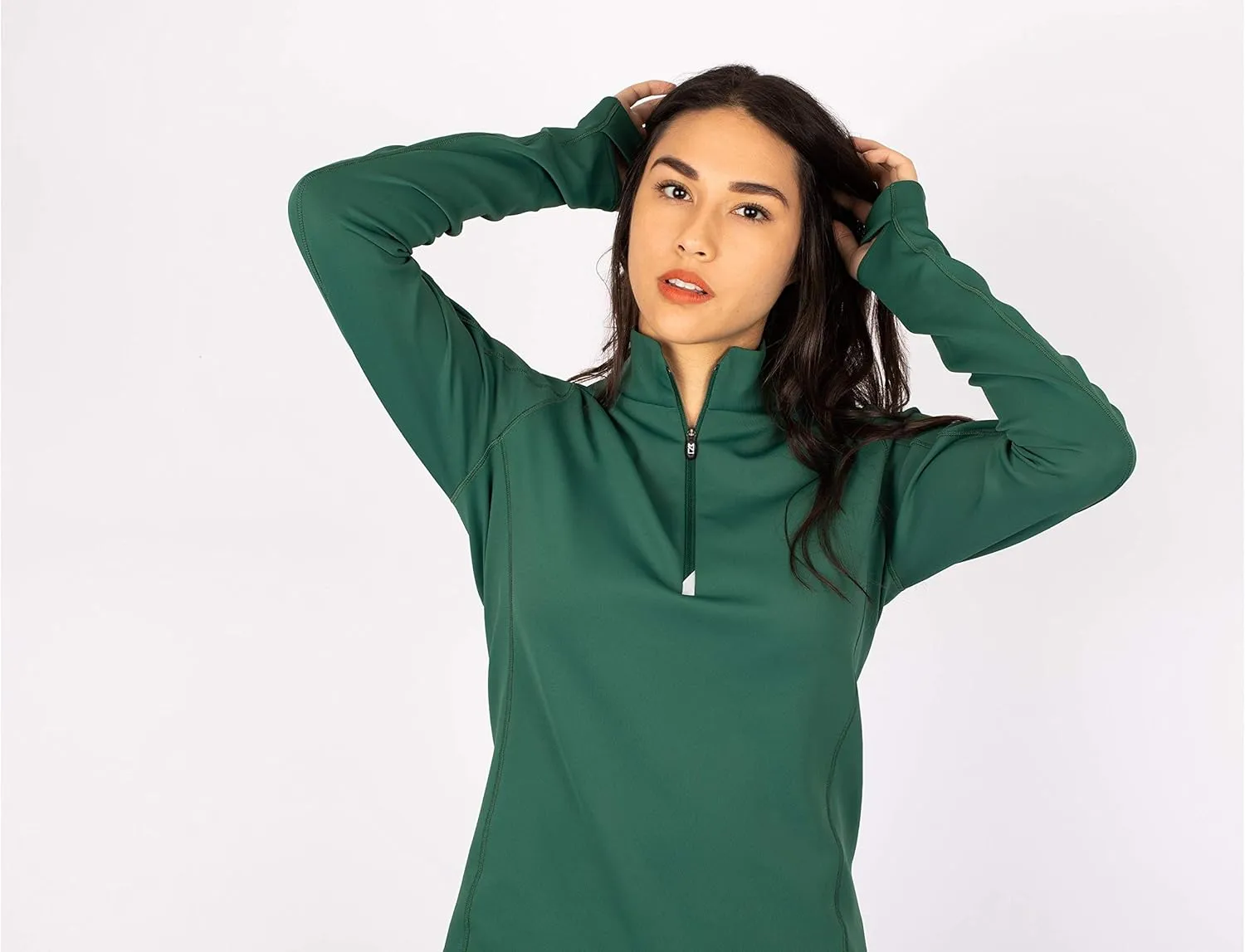 Cutter & Buck Women's Moisture Wicking UPF 50  Stretch Traverse Half Zip Pullover