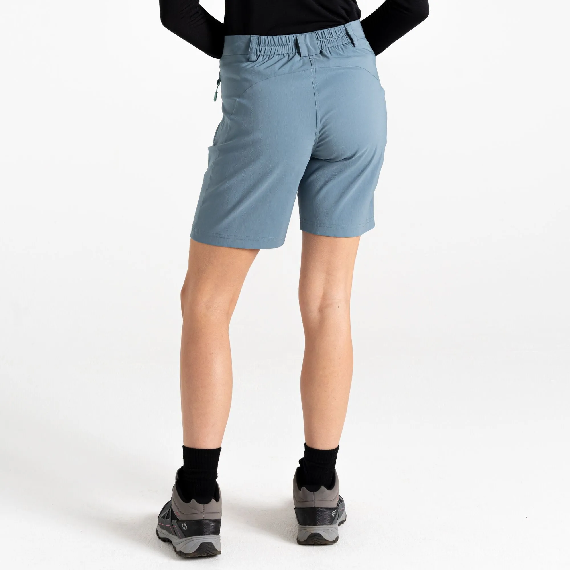 Dare2b Ladies Torrek Water Repellent Stretch Mountain Walking Hiking Shorts-GREY