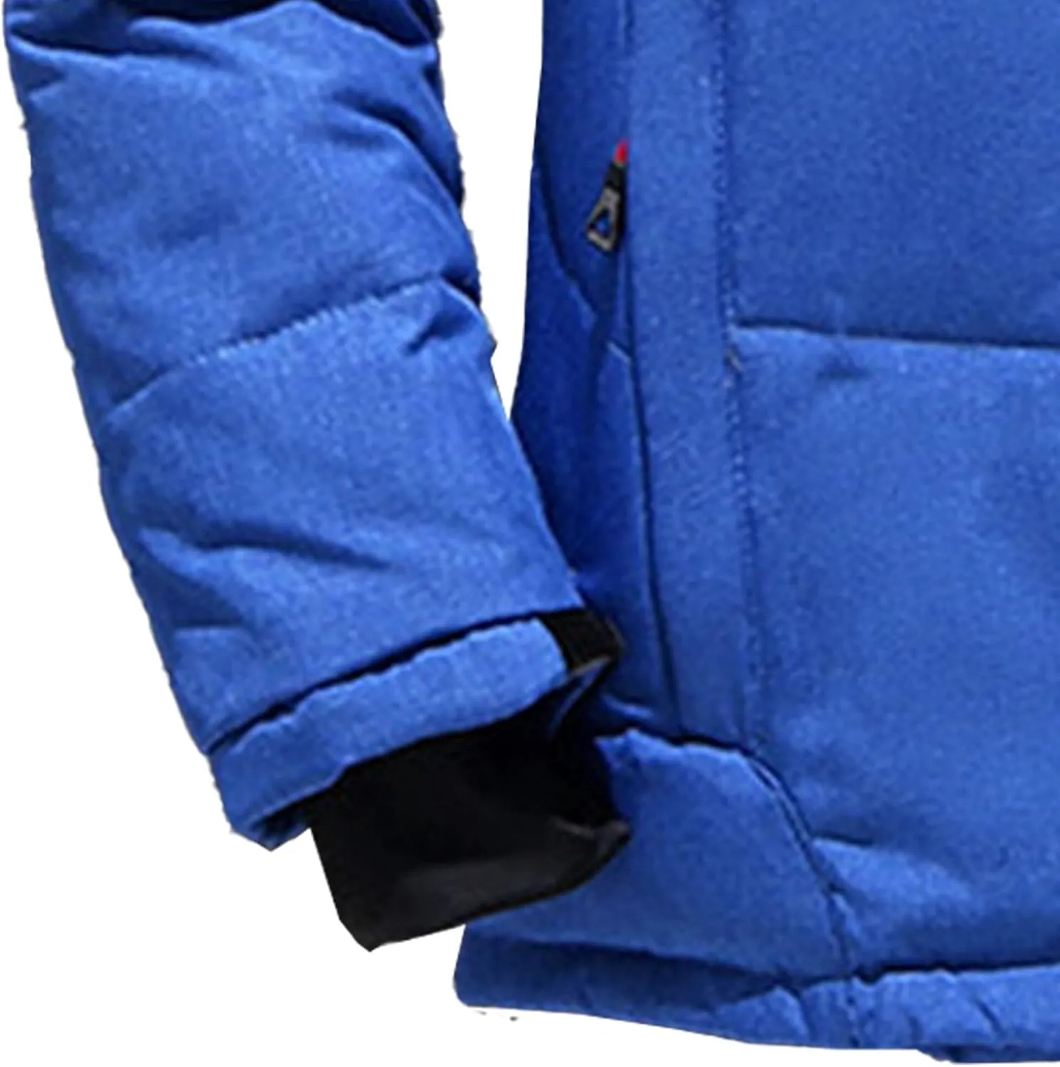 DGHM-JLMY Men Multi-Pocket Winter Outdoor Hooded Down Jacket Cargo Down Coat Detachable Hooded Thickened Down Puffer Jacket