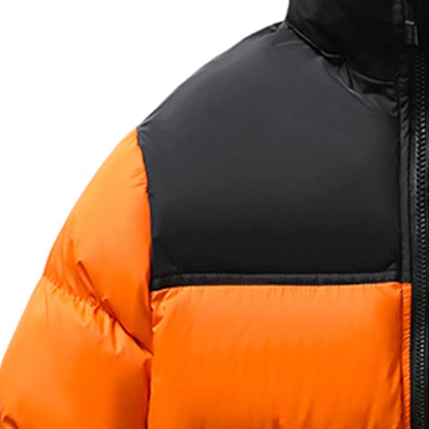 DGHM-JLMY Men's Winter Warm Thicken Coat Quilted Bubble Down Puffer Jacket zipper Stand Collar Short Down Jackets