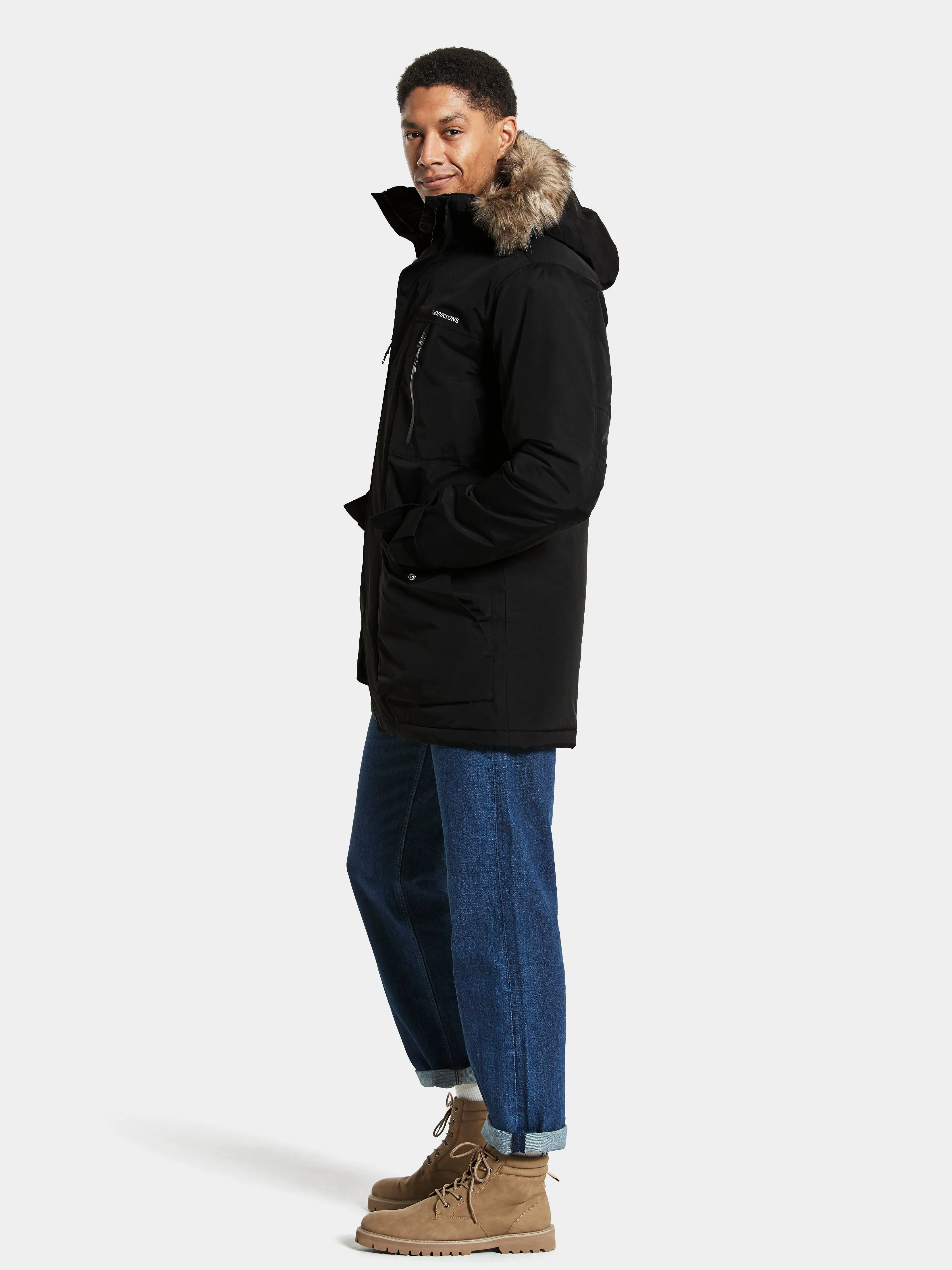 Didriksons Fredrick Unisex Parka - Black
