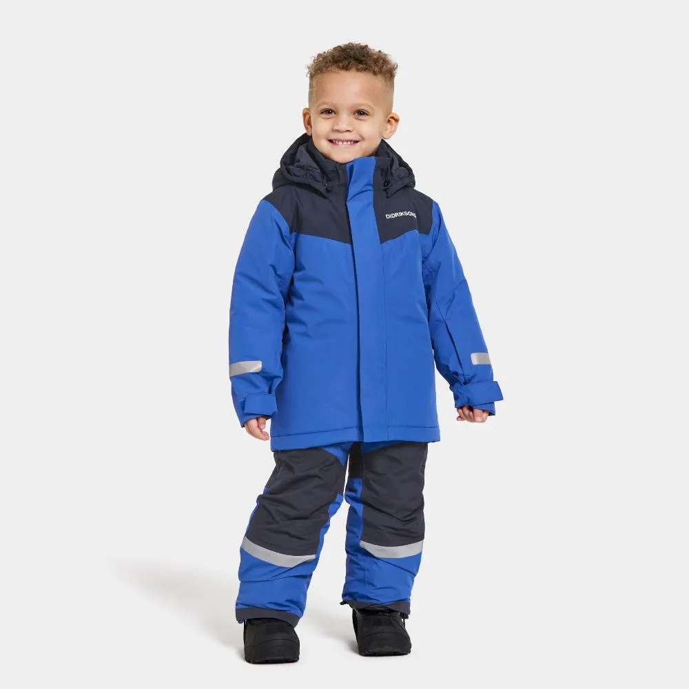 Didriksons Skare Kids Ski Jacket & Pants Set - Caribbean Blue