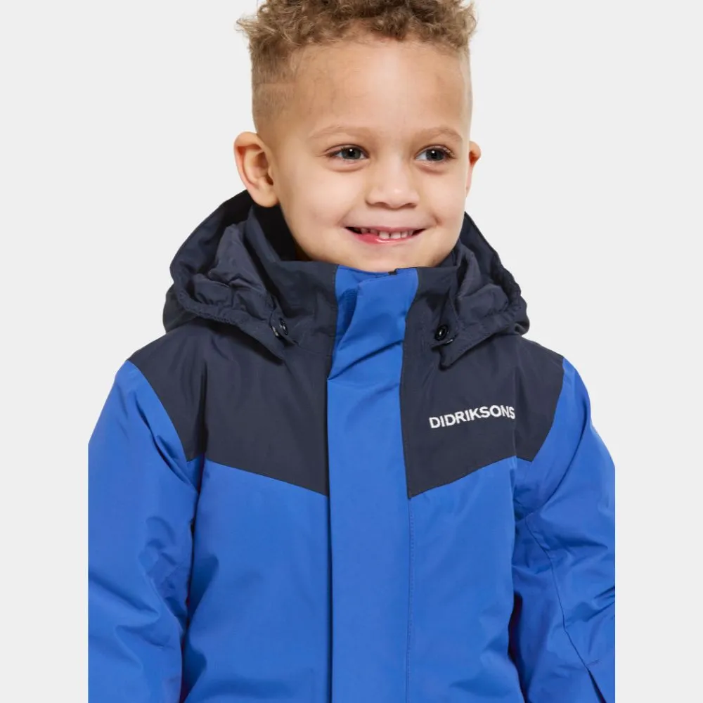 Didriksons Skare Kids Ski Jacket & Pants Set - Caribbean Blue