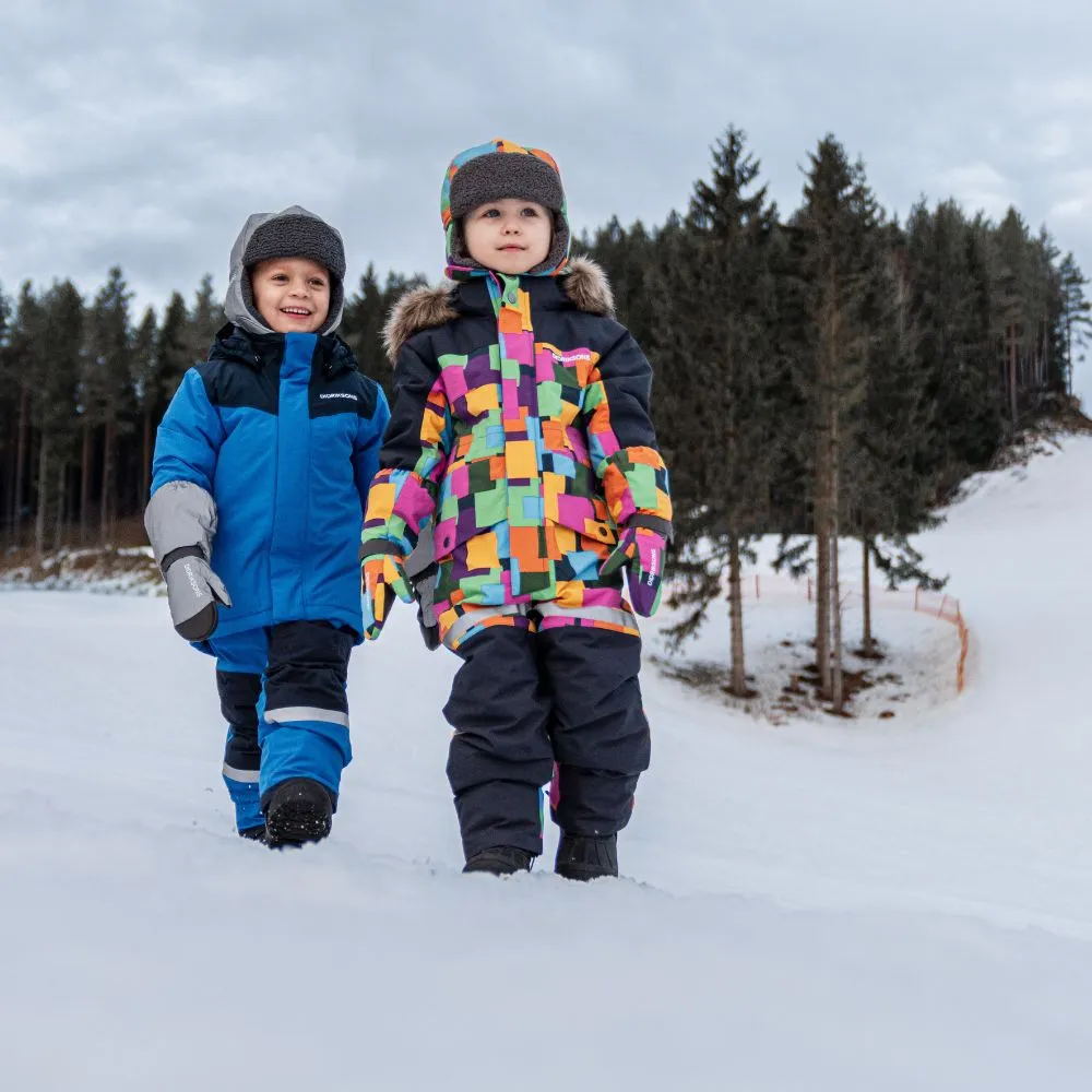 Didriksons Skare Kids Ski Jacket & Pants Set - Caribbean Blue
