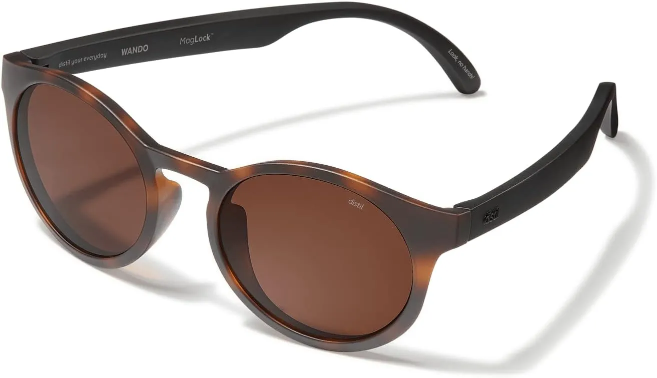 Distil Union Wando MagLock Polarized Round Sunglasses | Lightweight, Flexible and Secure