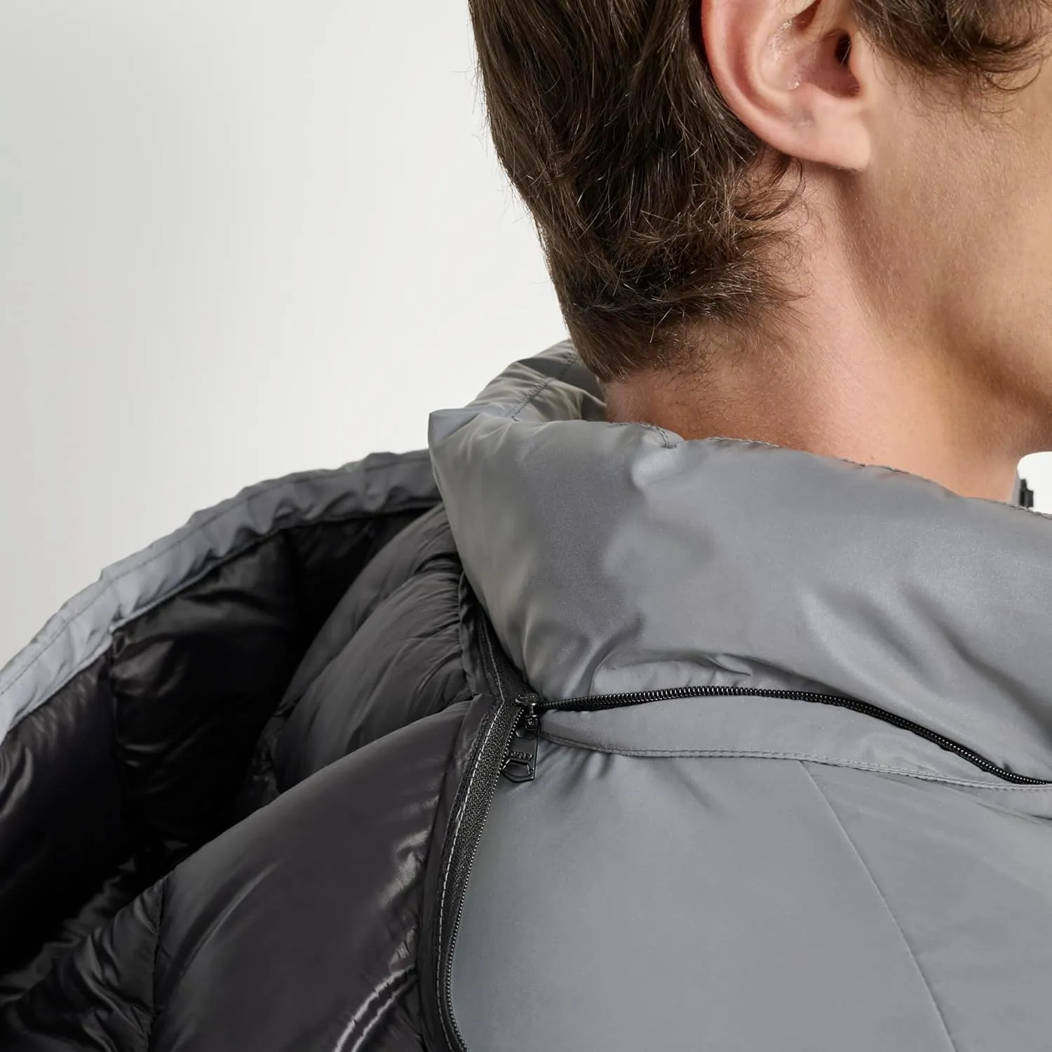 DKNY Men's Water Resistant Hooded Puffer Durable Cold Weather Jacket