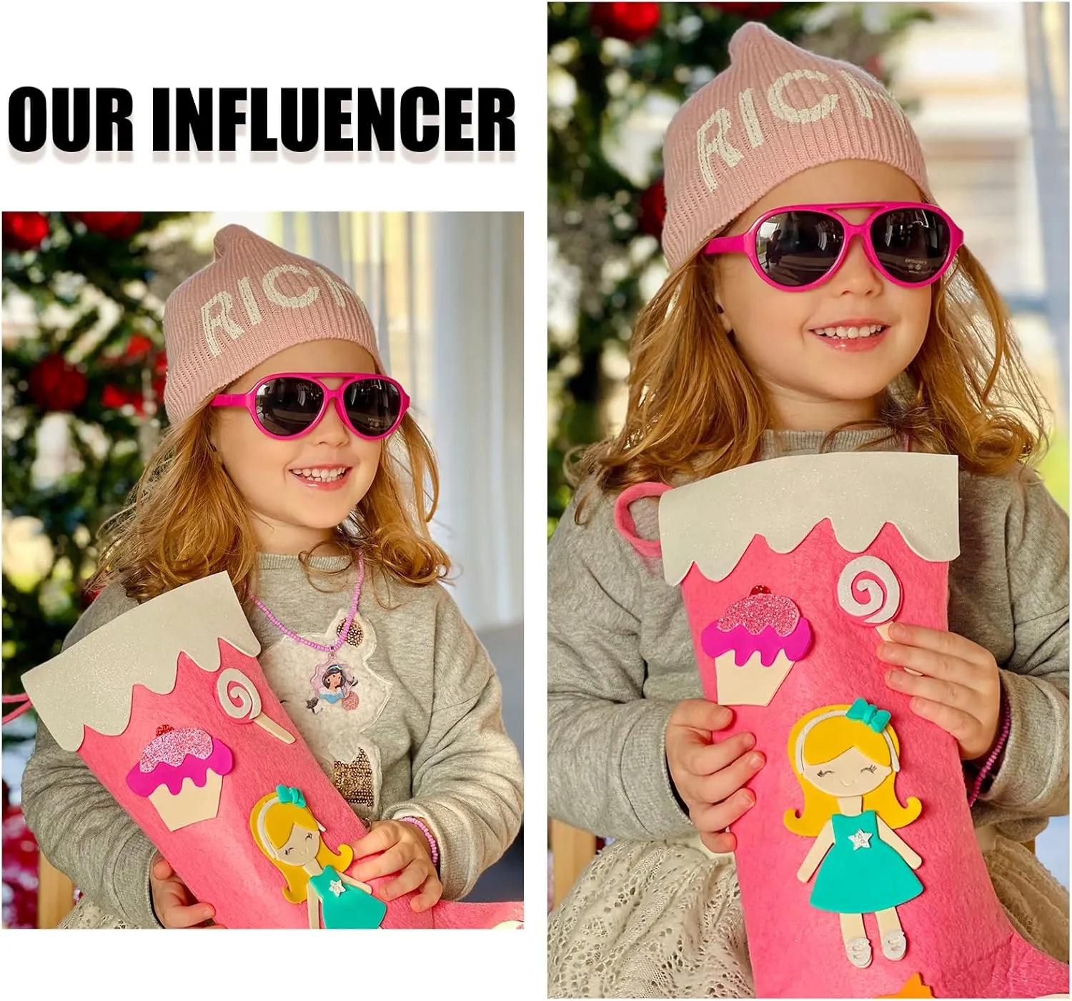DUCO Polarized Kids Aviator Sunglasses for Boys Girls Flexible Toddler Shades UV Protection Age 3-5 K011