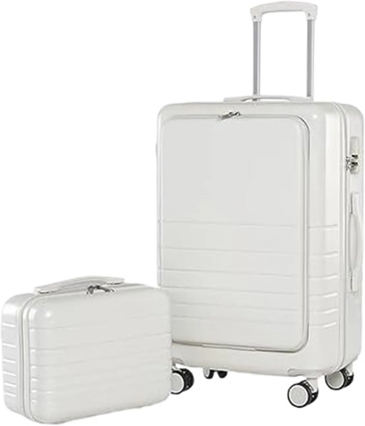 Durable Suitcase for Women Carry On Luggage 14/20in Suitcase 2 Piece Set Spinner Trolley,Durable Travel Luggage Suitcase Retro Suit Case (Color : B, Size : 20 14in)