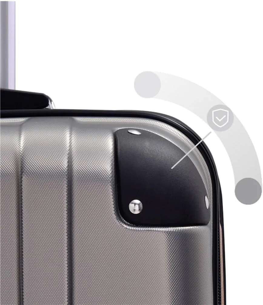 Durable Suitcase for Women Luggage Sets ABS Hardshell 3pcs Lightweight Durable Suitcase Spinner Wheels With TSA Lock Retro Suit Case, 20/24/28inch