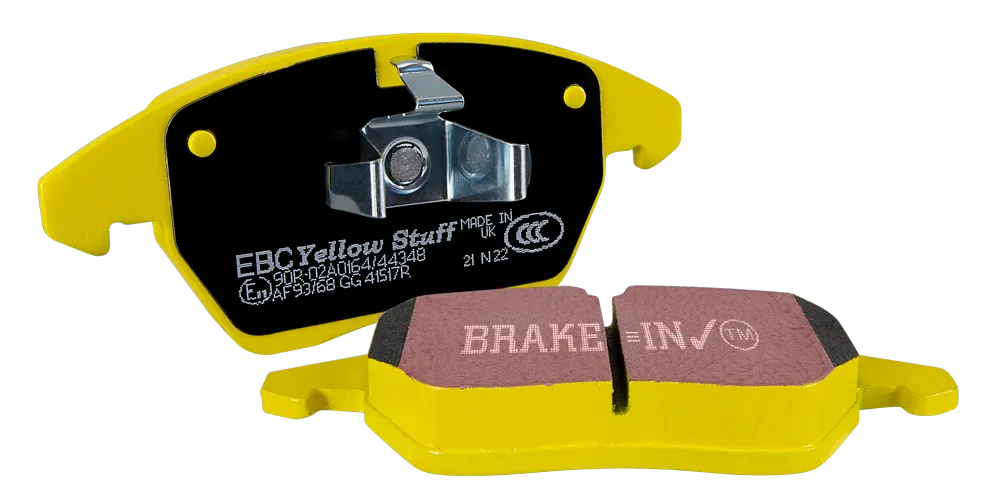 EBC Yellowstuff Brake Pads Mini Convertible R57 J.C Works 1.6L Turbo (09-16) Fast Street Performance - Front or Rear