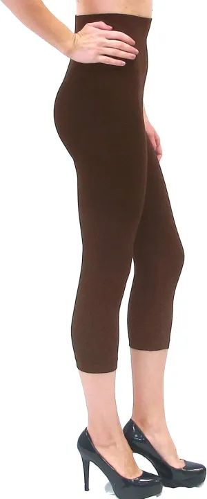 ELIETIAN High-Waist Capri Leggings Extended-Fit