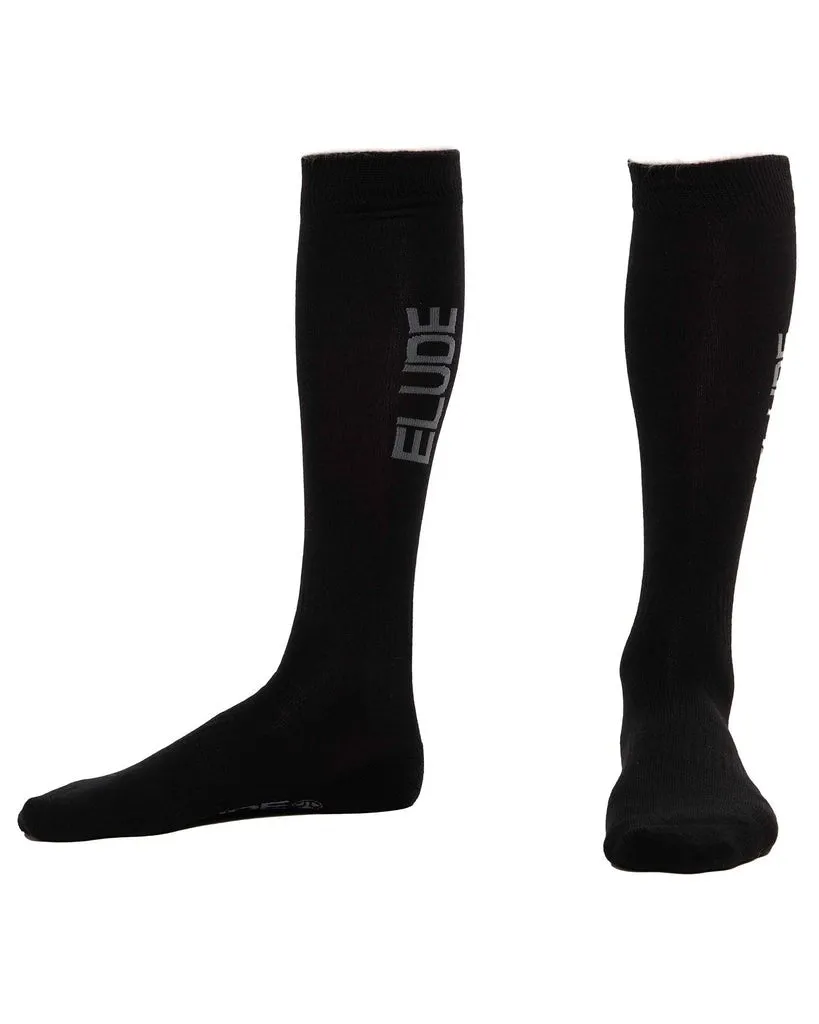 Elude Fire Merino Wool Ski Socks True Black Size 2 - 8