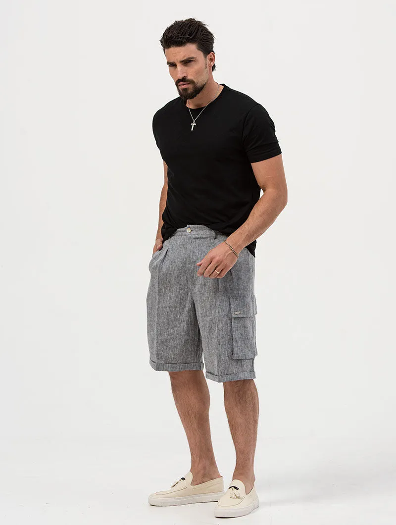 ELWIN CARGO SHORTS IN GREY