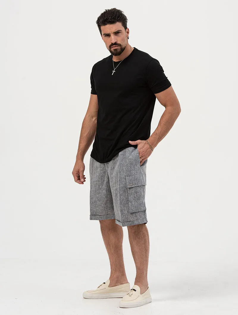 ELWIN CARGO SHORTS IN GREY