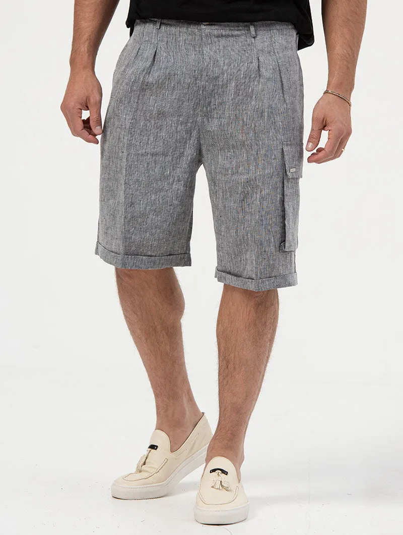 ELWIN CARGO SHORTS IN GREY
