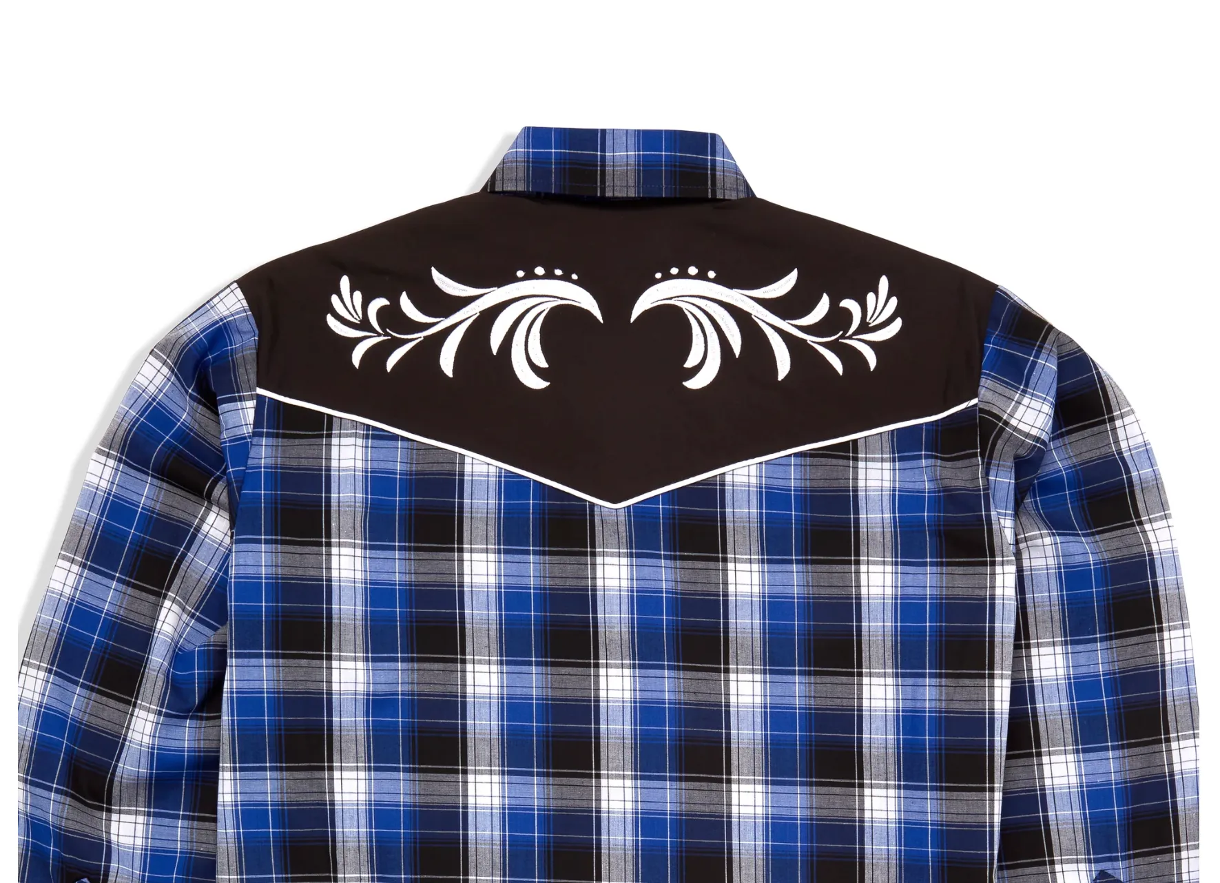 Ely Mens Long Sleeve Royal Blue Plaid Shirt Style 152039042-RO-S
