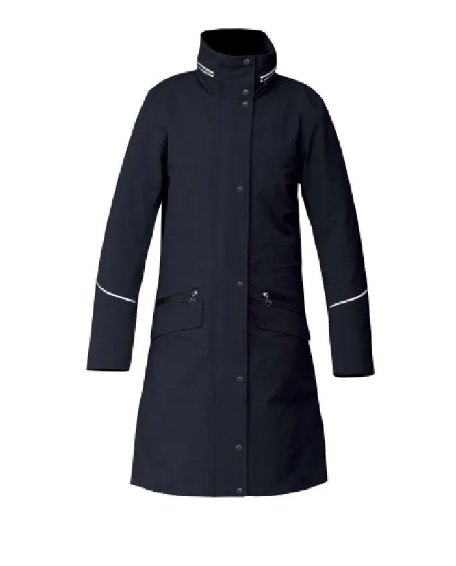 Equetech Long Waterproof Riding Coat - Navy