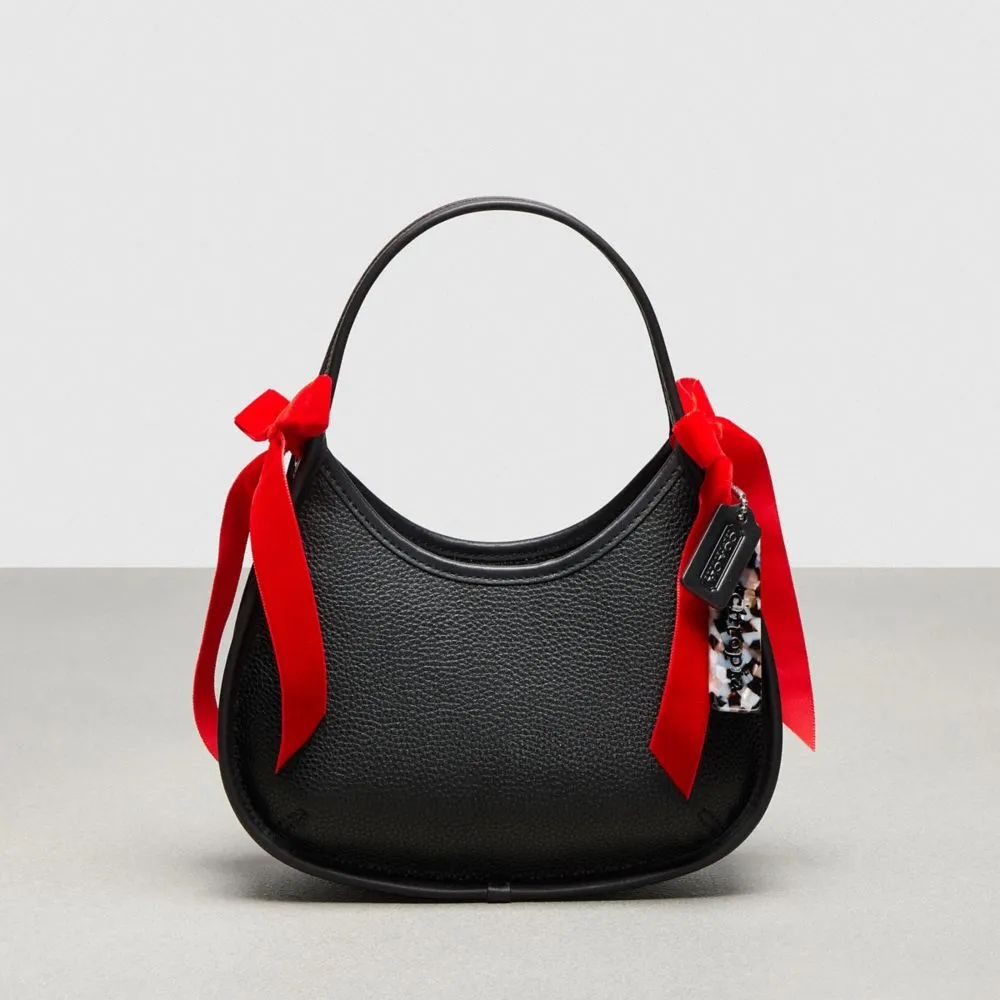 Ergo Bag In Coachtopia Leather With Velvet Bows