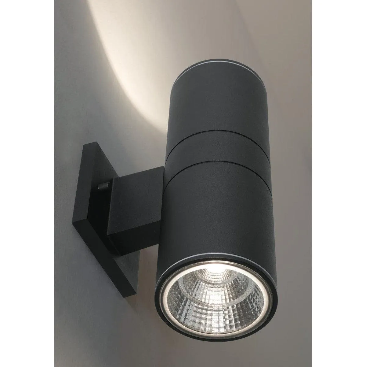 Everly 12 in. LED Outdoor Wall Light 120-277V, Selectable CCT Black