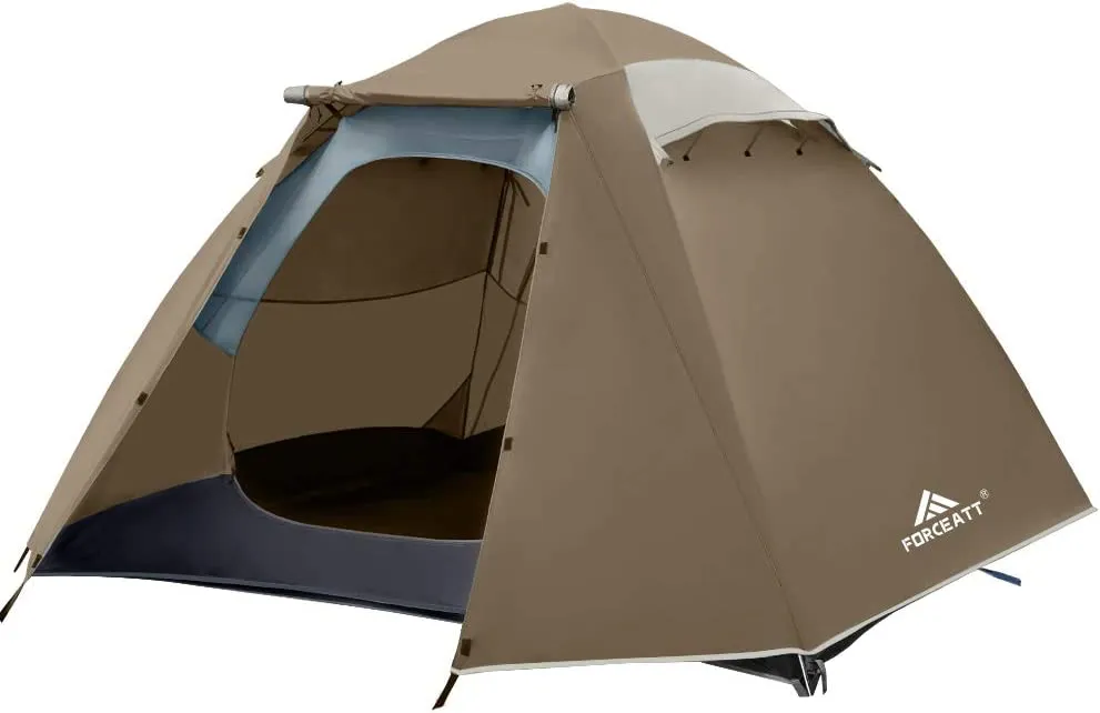 Explore the Outdoors with Forceatt Camping Tents: Waterproof, Ultralight, and Easy to Set Up. Perfect for 2 or 4 Persons, Ideal for Trekking, Outdoor Adventures, and Festivals in Any Season