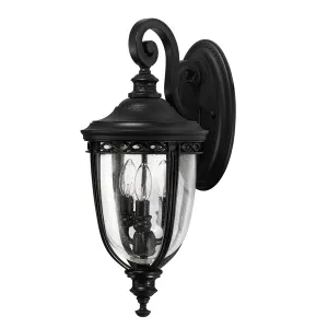FE-EB2-M-BLK Feiss English Bridle 3 Light Medium Wall Light Black