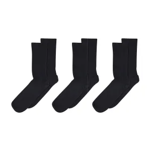 Fine wool rib socks - 3-pack